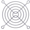 Rejilla para ventilador InLine de metal cromado, 80x80 mm