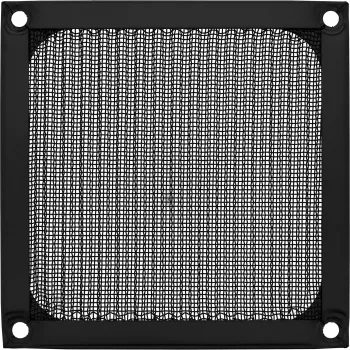 Filtro de aluminio para rejilla de ventilador InLine, negro, 92x92 mm