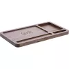 Organizador InLine WoodCharge con superficie de carga Qi y fuente de alimentación USB