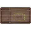 Organizador InLine WoodCharge con superficie de carga Qi y fuente de alimentación USB