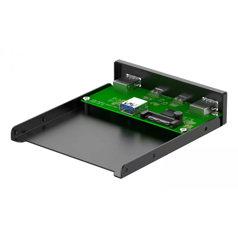 Tapa de bahía de unidad InLine 33456C 8,89 cm (3,5 pulgadas) tapa de puertos I/O negra