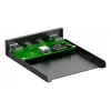 Tapa de bahía de unidad InLine 33456C 8,89 cm (3,5 pulgadas) tapa de puertos I/O negra