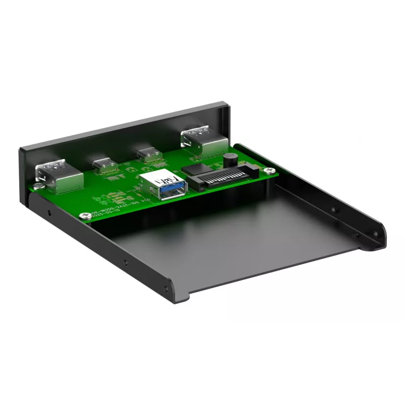 Tapa de bahía de unidad InLine 33456C 8,89 cm (3,5 pulgadas) tapa de puertos I/O negra