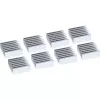 Disipador para chip IC InLine, aletas de refrigeración autoadhesivas, 8 uds.