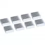 Disipador para chip IC InLine, aletas de refrigeración autoadhesivas, 8 uds.