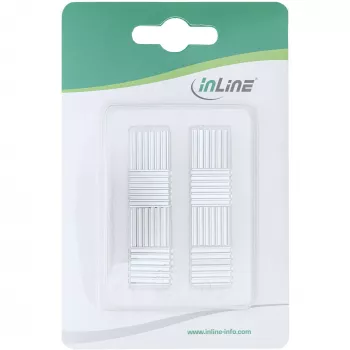 Disipador para chip IC InLine, aletas de refrigeración autoadhesivas, 8 uds.