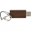 Memoria flash USB 3.0 InLine, nogal, con llavero, 128 GB