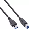 Hub USB 3.2 Gen.1 InLine de 7 puertos con carcasa de aluminio y fuente de alimentación de 2,5A, negro