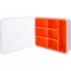 Caja de material pequeño InLine, 7 compartimentos, 180 x 140 x 40 mm, naranja