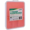 Caja de material pequeño InLine, 7 compartimentos, 180 x 140 x 40 mm, naranja