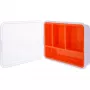 Caja de pequeñas cantidades InLine, 4 compartimentos, 180x140x40mm, naranja