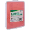 Caja de pequeñas cantidades InLine, 4 compartimentos, 180x140x40mm, naranja