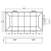 Caja de pequeños recipientes InLine, 6 compartimentos, 206x107x33mm, transparente