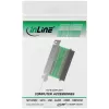 InLine 45550 tapa de ranura SCSI III U320, conector hembra HD68 a conector hembra HD68