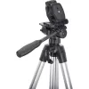Trípode ligero profesional InLine plateado capacidad de carga 5 kg altura 173 cm