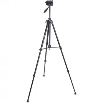 Trípode ligero profesional InLine negro capacidad de carga 5 kg altura 173 cm