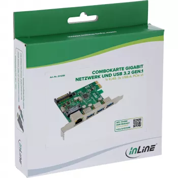 Tarjeta de red InLine 51125R Ethernet 1000 Mbit/s PCI Express