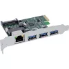 Tarjeta de red InLine 51125R Ethernet 1000 Mbit/s PCI Express