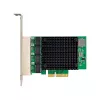 Tarjeta de red Quad Gigabit InLine, 4x RJ45 2,5 Gbit/s, PCIe x4, incl. chapa LP