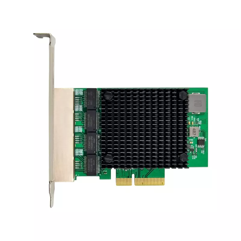 Tarjeta de red Quad Gigabit InLine, 4x RJ45 2,5 Gbit/s, PCIe x4, incl. chapa LP