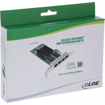 Tarjeta de red InLine 51127D interna Ethernet 1000 Mbit/s PCI Express