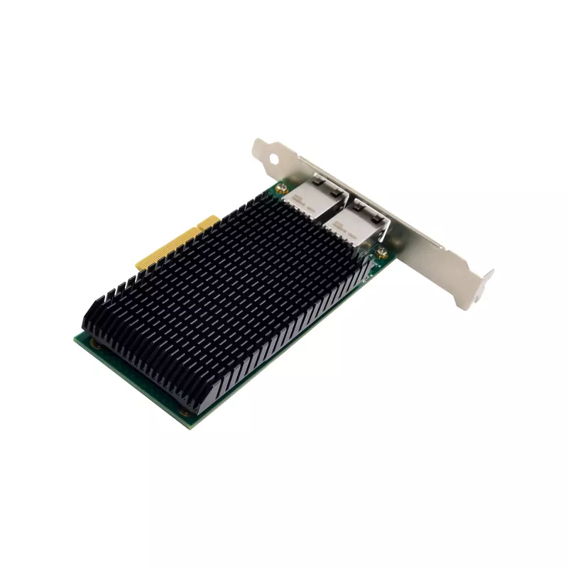 Tarjeta de red Dual 10 Gigabit InLine, 2x RJ45 10Gb/s, PCIe x8, incl. soporte LP