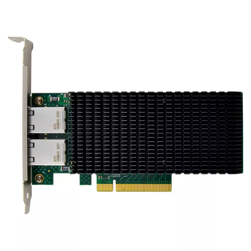 Tarjeta de red Dual 10 Gigabit InLine, 2x RJ45 10Gb/s, PCIe x8, incl. soporte LP
