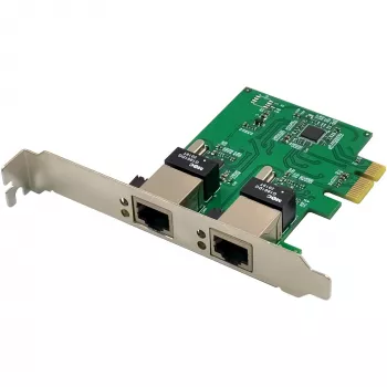 Tarjeta de red InLine 51128K Dual Gigabit 2x RJ45 PCIe x1