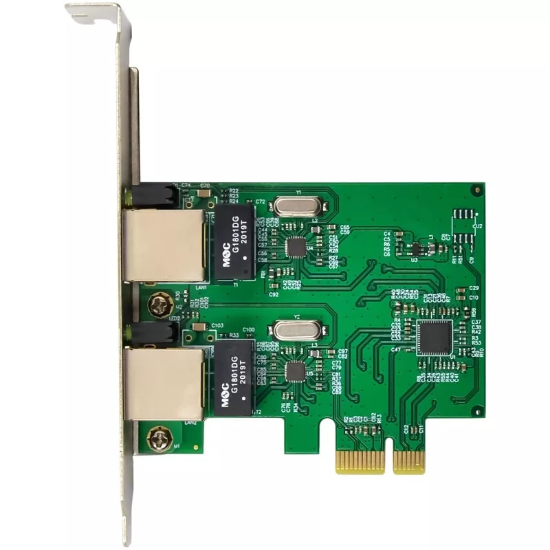 Tarjeta de red InLine 51128K Dual Gigabit 2x RJ45 PCIe x1