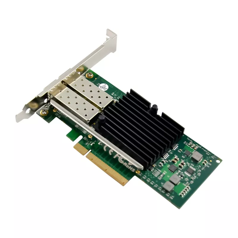 Tarjeta de red Dual 10 Gigabit InLine, 2x SFP+, PCIe x8, incl. chapa LP