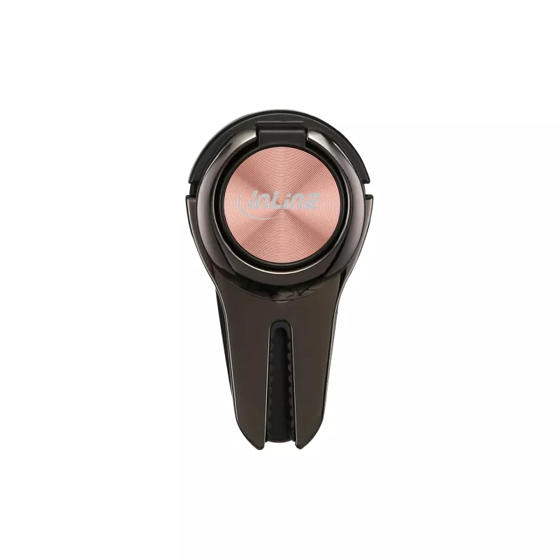 Soporte de coche 3 en 1 para smartphone InLine, soporte, anillo para dedo, oro rosa