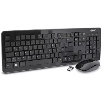 InLine Design Desktop-Set, USB 2,4 GHz, máx. 1600 dpi, negro, ALEMÁN