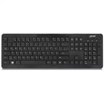InLine Design Desktop-Set, USB 2,4 GHz, máx. 1600 dpi, negro, ALEMÁN