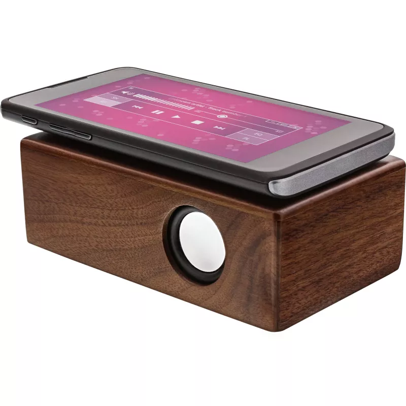 InLine woodbrick, altavoz de inducción en carcasa de madera auténtica