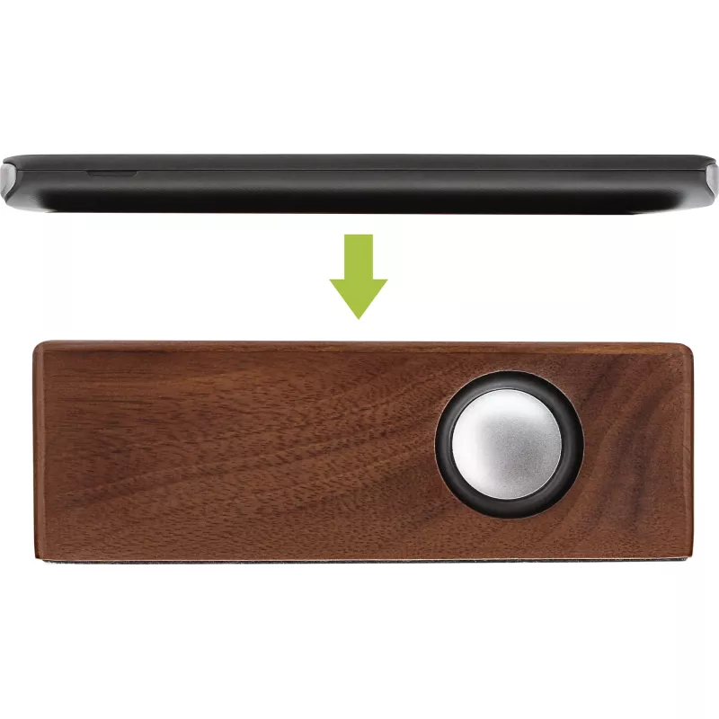 InLine woodbrick, altavoz de inducción en carcasa de madera auténtica