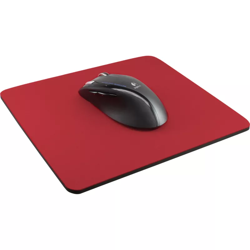 Alfombrilla de ratón InLine 250x220x6mm rojo superficie textil antideslizante