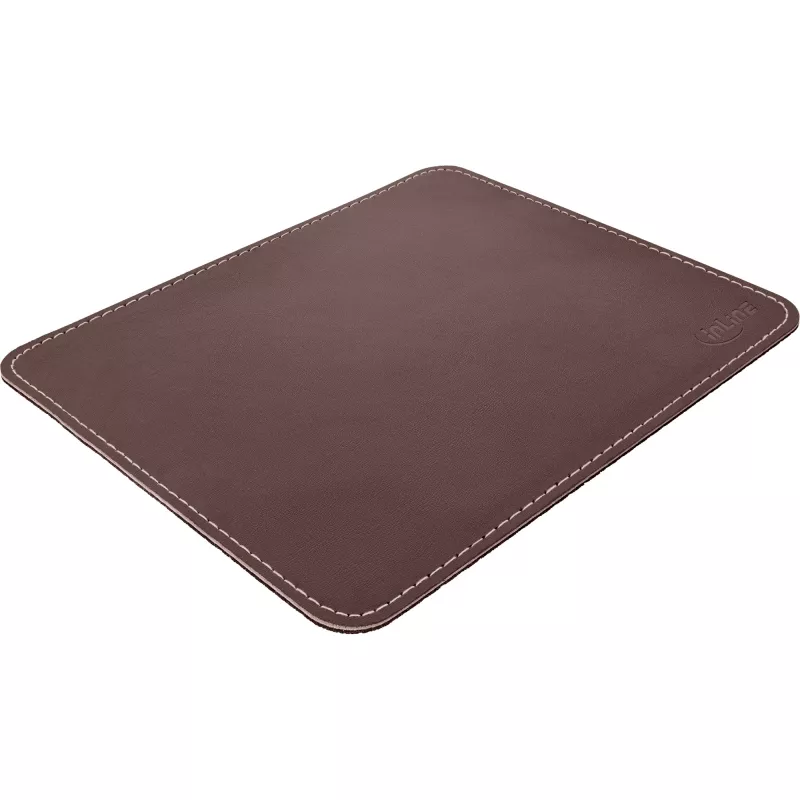 Alfombrilla de ratón InLine Premium piel PU 255x220x3mm marrón