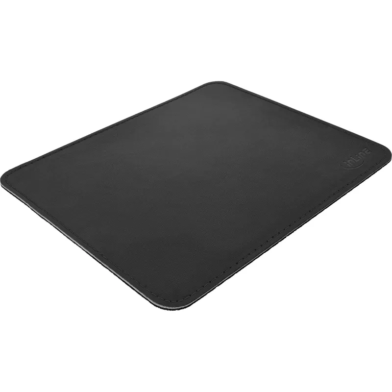 Alfombrilla de ratón InLine Premium piel PU negro, 255x220x3mm