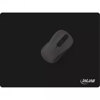 Alfombrilla de ratón InLine, Soft Gaming Pad, 350x260x3mm, negro
