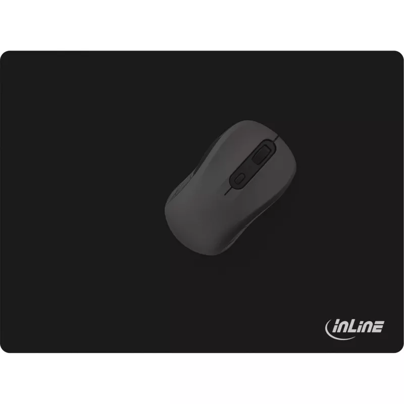 Alfombrilla de ratón InLine, Soft Gaming Pad, 350x260x3mm, negro