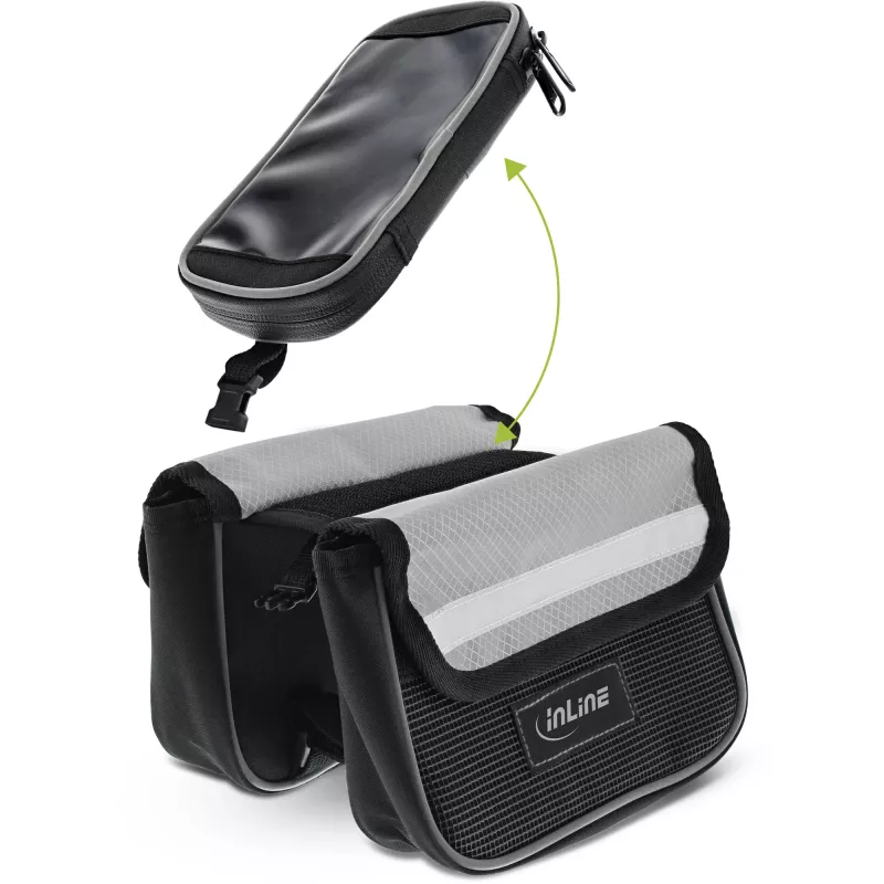 InLine sport bolsa de bicicleta multiusos, negro