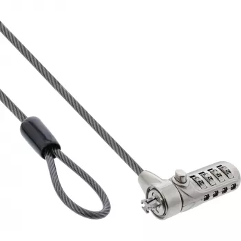 InLine candado de seguridad para portátil con combinación numérica 4,4 mm x 2 m