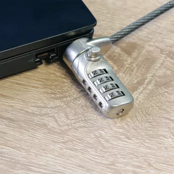 InLine candado de seguridad para portátil con combinación numérica 4,4 mm x 2 m