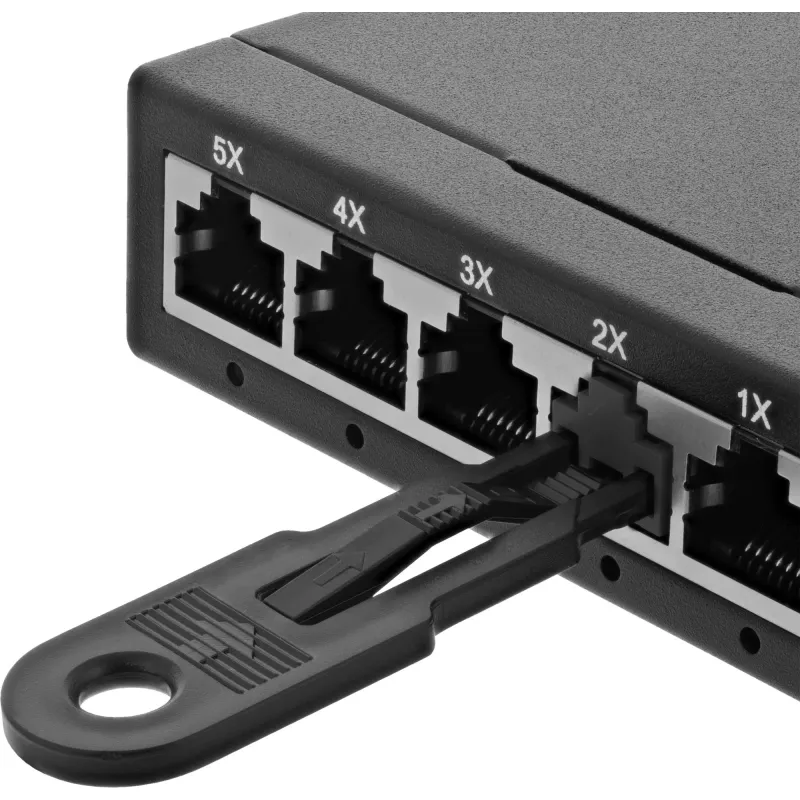 InLine bloqueador de puerto RJ45, pack de recambio de 20, negro
