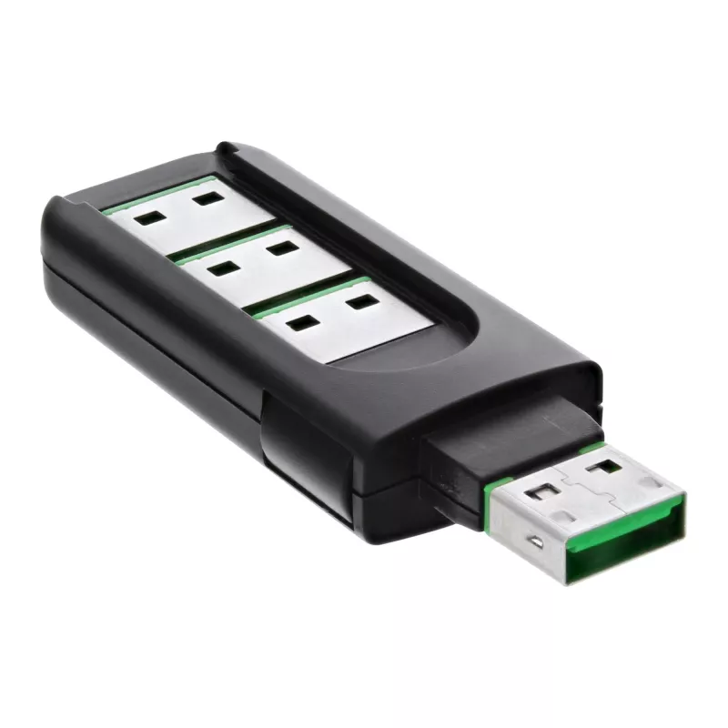 InLine bloqueador de puerto USB, bloqueador de 4 puertos