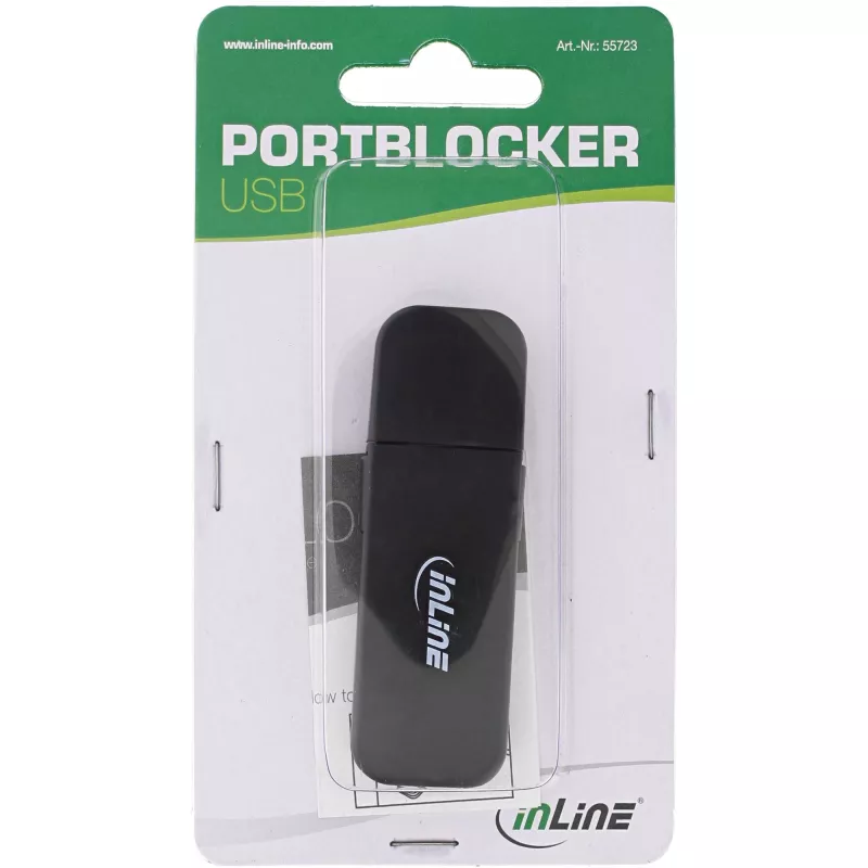 InLine bloqueador de puerto USB, bloqueador de 4 puertos