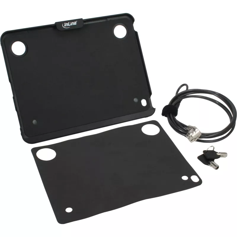 InLine soporte con funda de seguridad para iPad con candado de seguridad y llave 2 m