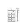 Perixx PERIPAD-202U Teclado numérico USB-A Negro (57161E)