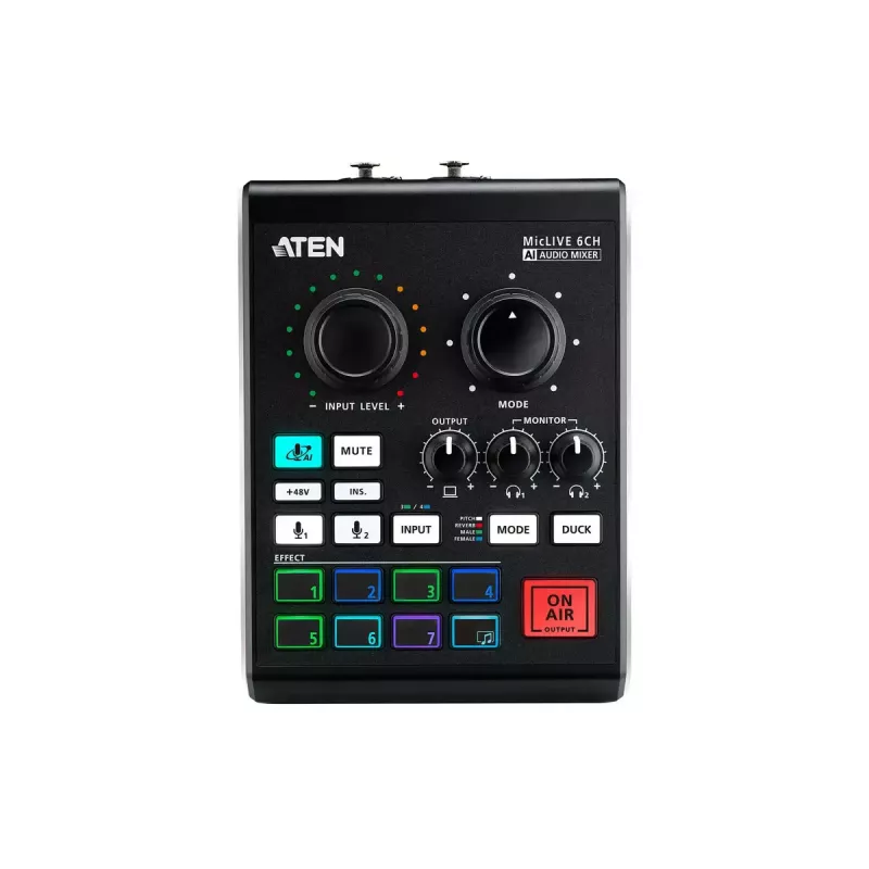 Mezclador de audio ATEN MicLIVE 6-CH 6 canales 24 bits 96 kHz