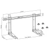 InLine 59998A Soporte para unidad exterior de aire acondicionado split o bomba de calor, blanco